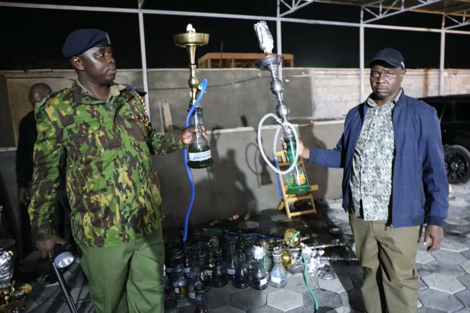 9 arrested, 78 shisha pots seized in raid on popular Nairobi party joints ow.ly/cNL050QKnZ4