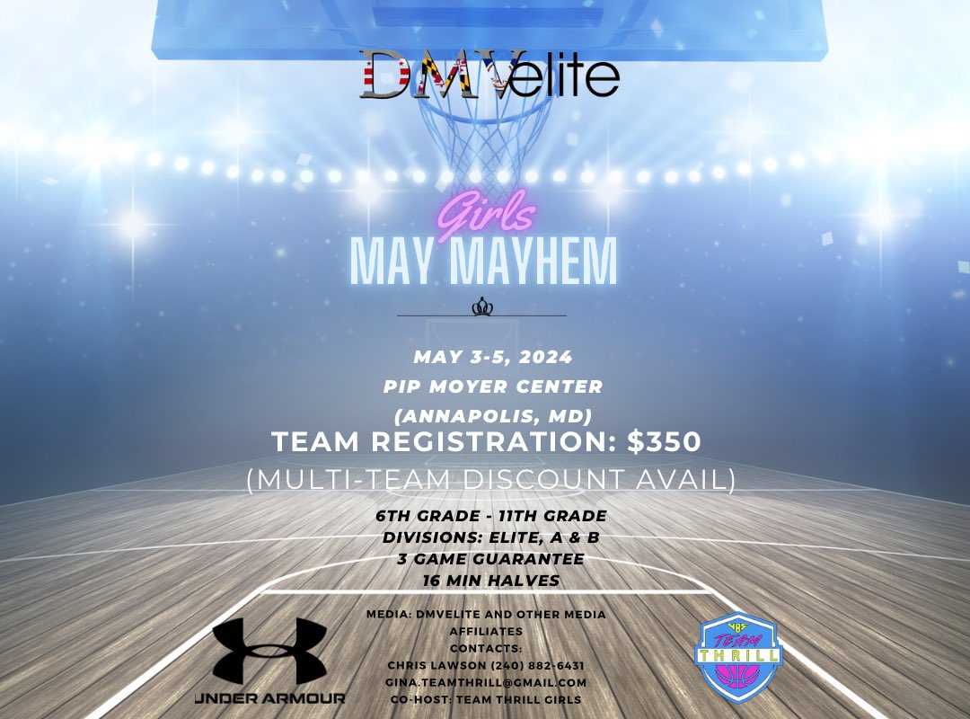 Calling all DMV & surrounding area programs! We are partnered w/@DMVeliteNews for a competitive AND organized girls event LOCALLY. We have 👟& independent programs committed. Register now via dmvelite.com/event/show/547…