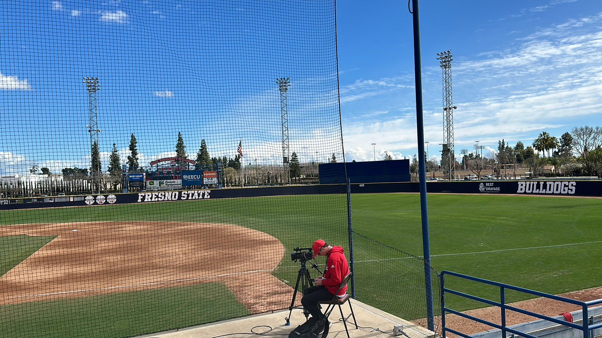 Weather for a <a href="/FresnoStateBSB/">Diamond 'Dogs</a> double header:

Perfection 😌