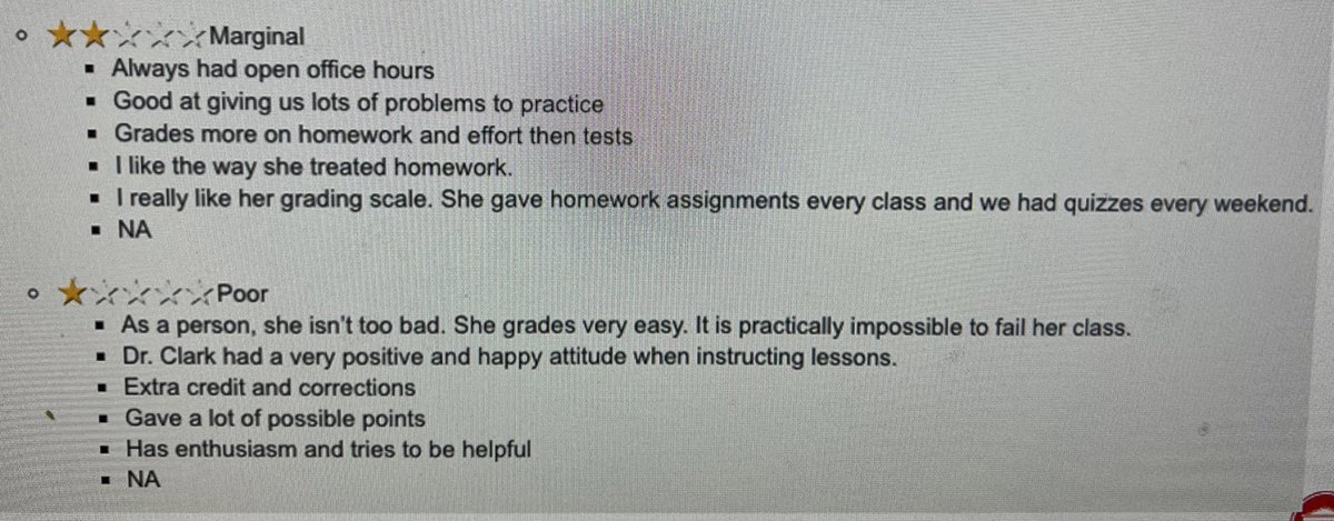 I thought I’d show this for people that don’t believe there is bias is student evaluations of teaching… These are from my fall class 😵‍💫