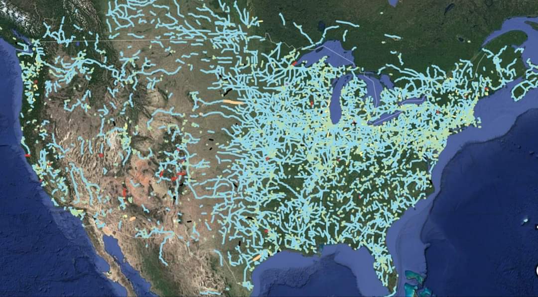 Abandoned and out-of-service railroad lines