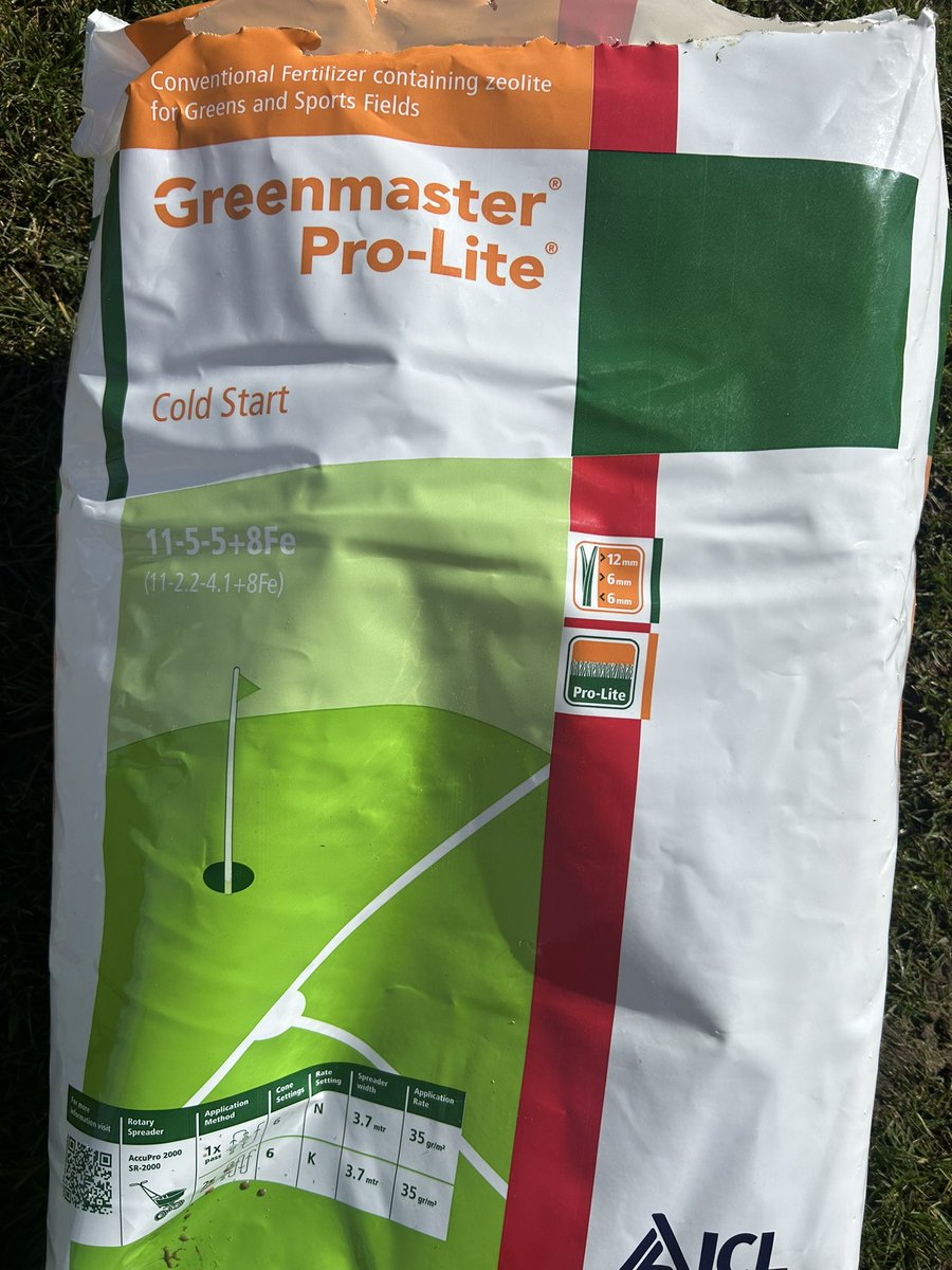 Veri cut and a double rotary hoover cut. And two bags of cold start put down. 7 weeks and counting till the 1st game