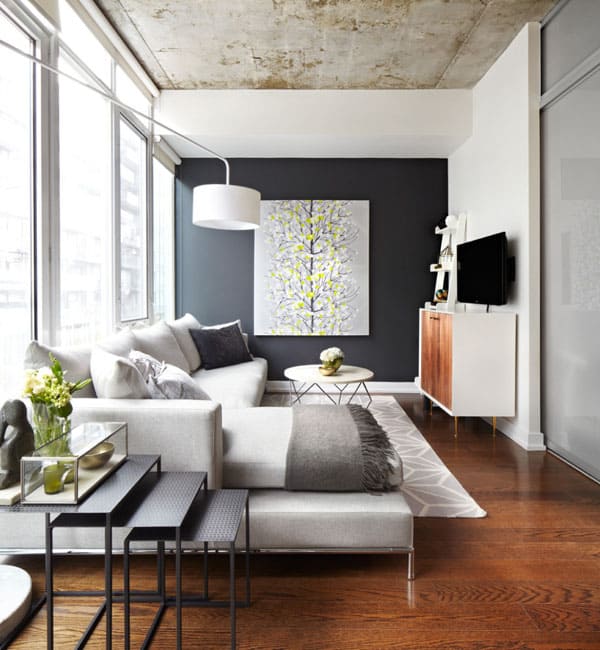 51 Modern and fresh interiors showcasing gray paint onekindesign.com/2013/09/13/51-…