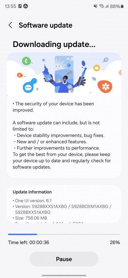 Samsung has already started rolling out the March security updates to the Galaxy S24 devices (currently in Europe).
#Samsung #GalaxyS24series