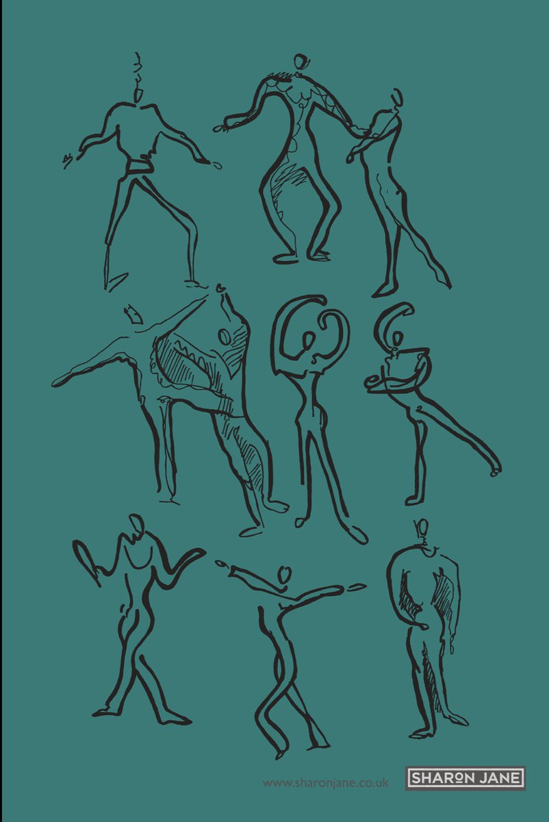 Dancers Tea Towel - Turquoise