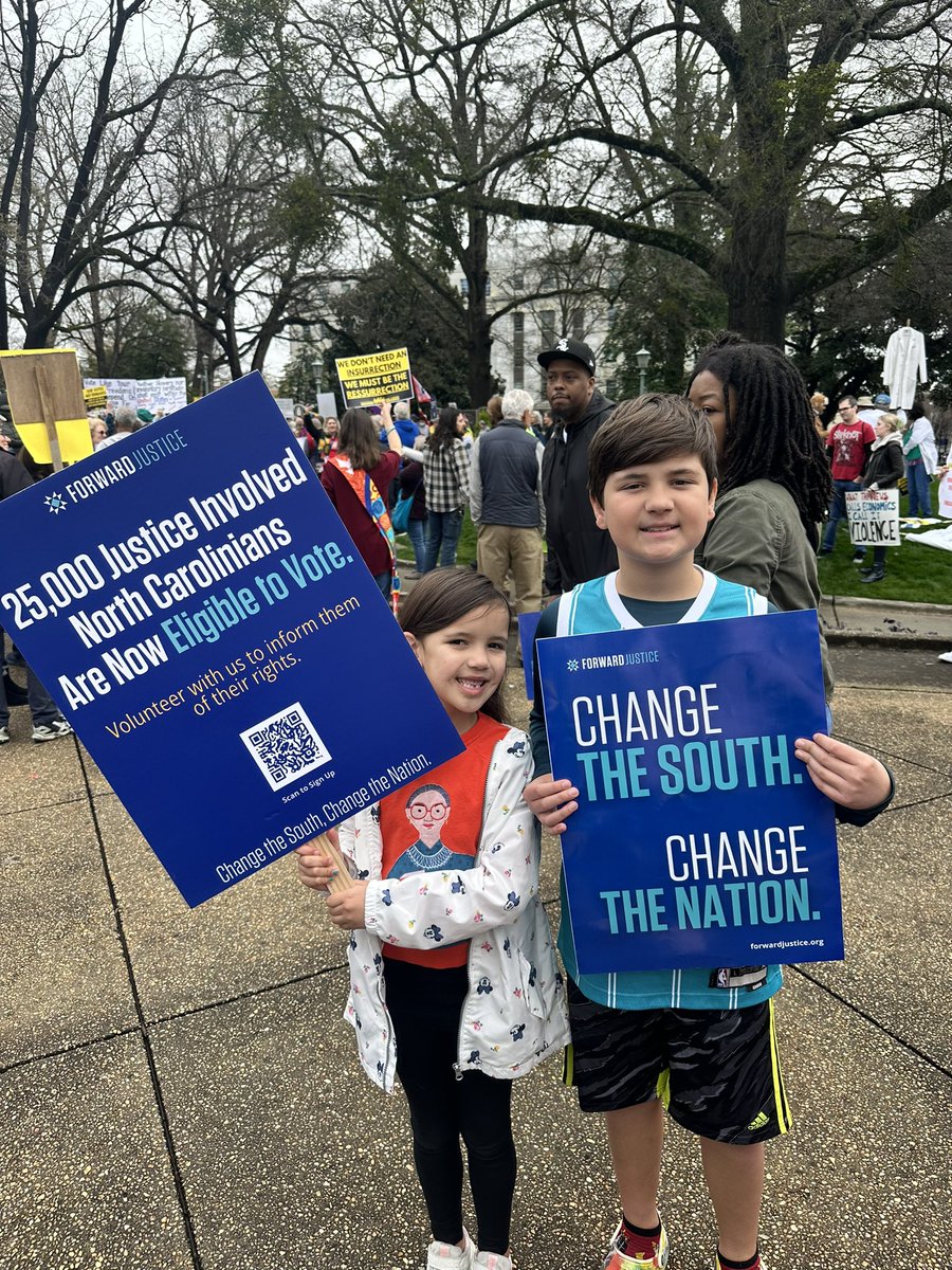 A civil rights movement takes many small steps. Do your part on Tuesday March 5th by voting in the NC primary! If you have questions about voting please call 1-888-OUR-VOTE.🗳️🇺🇸 #ncprimary #2024primaries #ncpol #forwardjustice #secondchancealliance