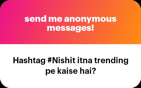 NishantTweets30's tweet photo. It was good to find a guy here who is a lot like me on ITV front & also in terms of tweeting; So frequent interactions on TL followed & TL is open to all, hence #nishit is sailing 😌😎😂 (Don't think too much far lol)
@Nimma_Rohit https://t.co/NmHGP8Tmxs
