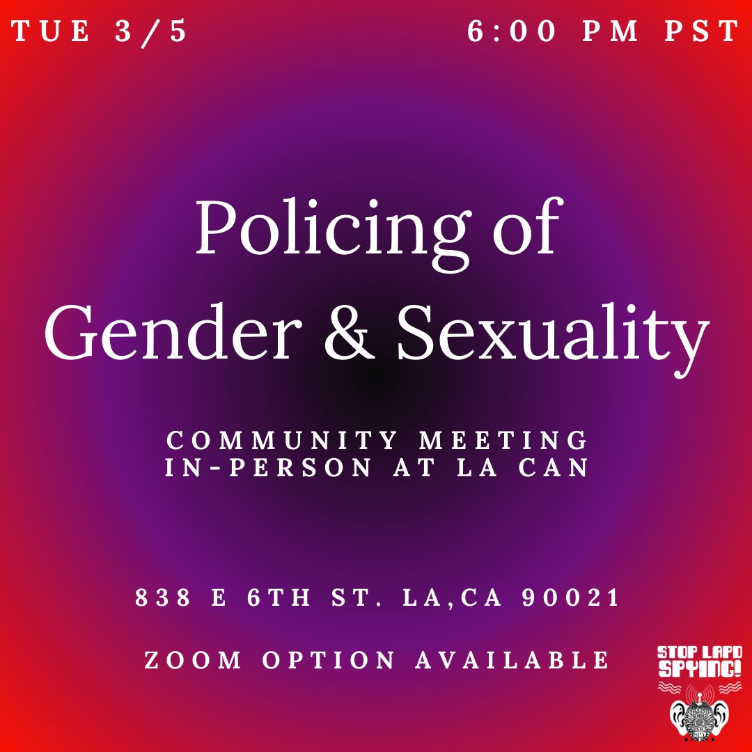 Stop LAPD Spying Coalition tweet media