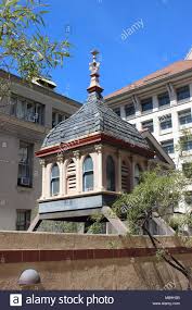 A colorized photograph of @Cal's old Chemistry Building. After the building was torn down, its wooden cupola was placed in the plaza between Gilman &amp; Hildebrand Halls. <a href="/UCB_Chemistry/">College of Chemistry</a>
