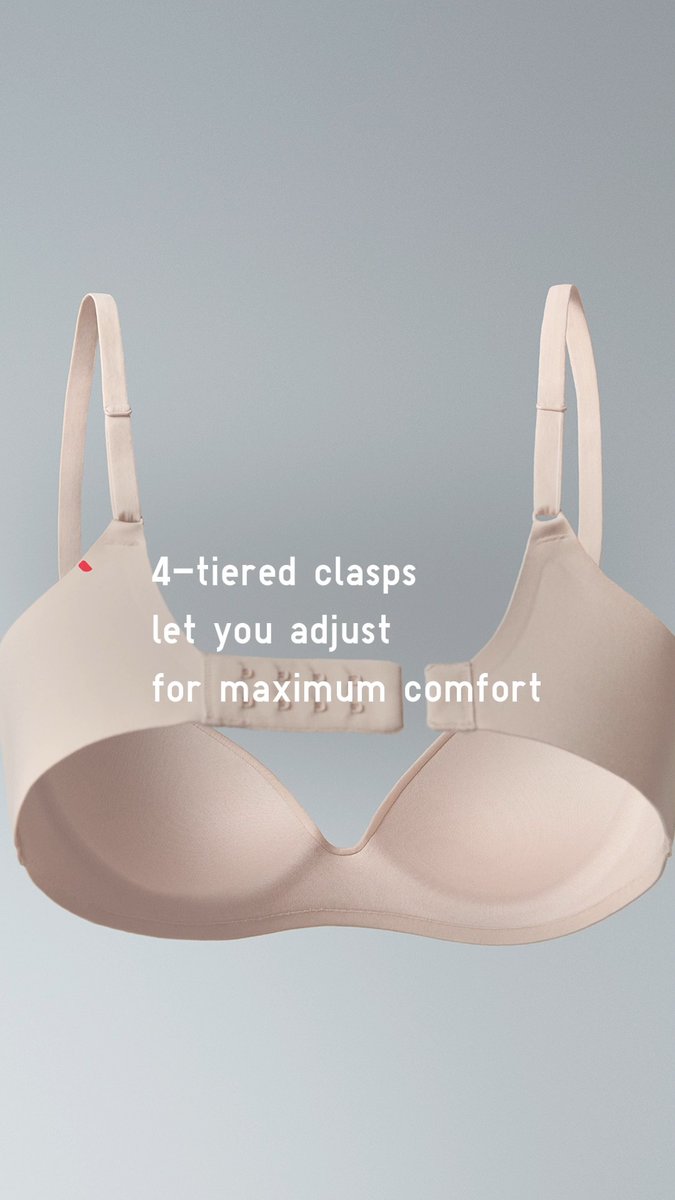 UNIQLO on X: A bra that checks all the boxes ✓ Our Wireless 3D Bra  combines soft fabric with attention to every design detail for ultimate  comfort + support! Shop in stores +