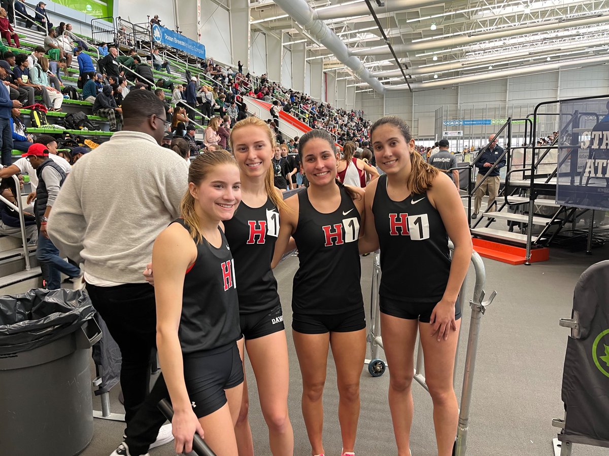 MOC is capped off with a BANG!
Stella, Anna, Riley and Audrey Adams teamed up to shatter the school record in the 4x400!!! Unreal!!!!