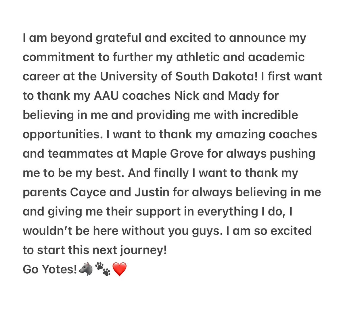 Go Yotes!🐺🐾❤️ #committed