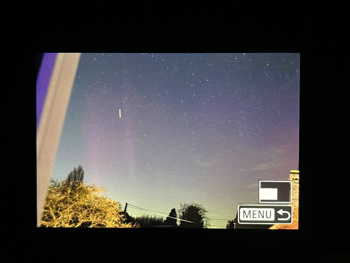 First aurora of the year here, seen from Bedford.