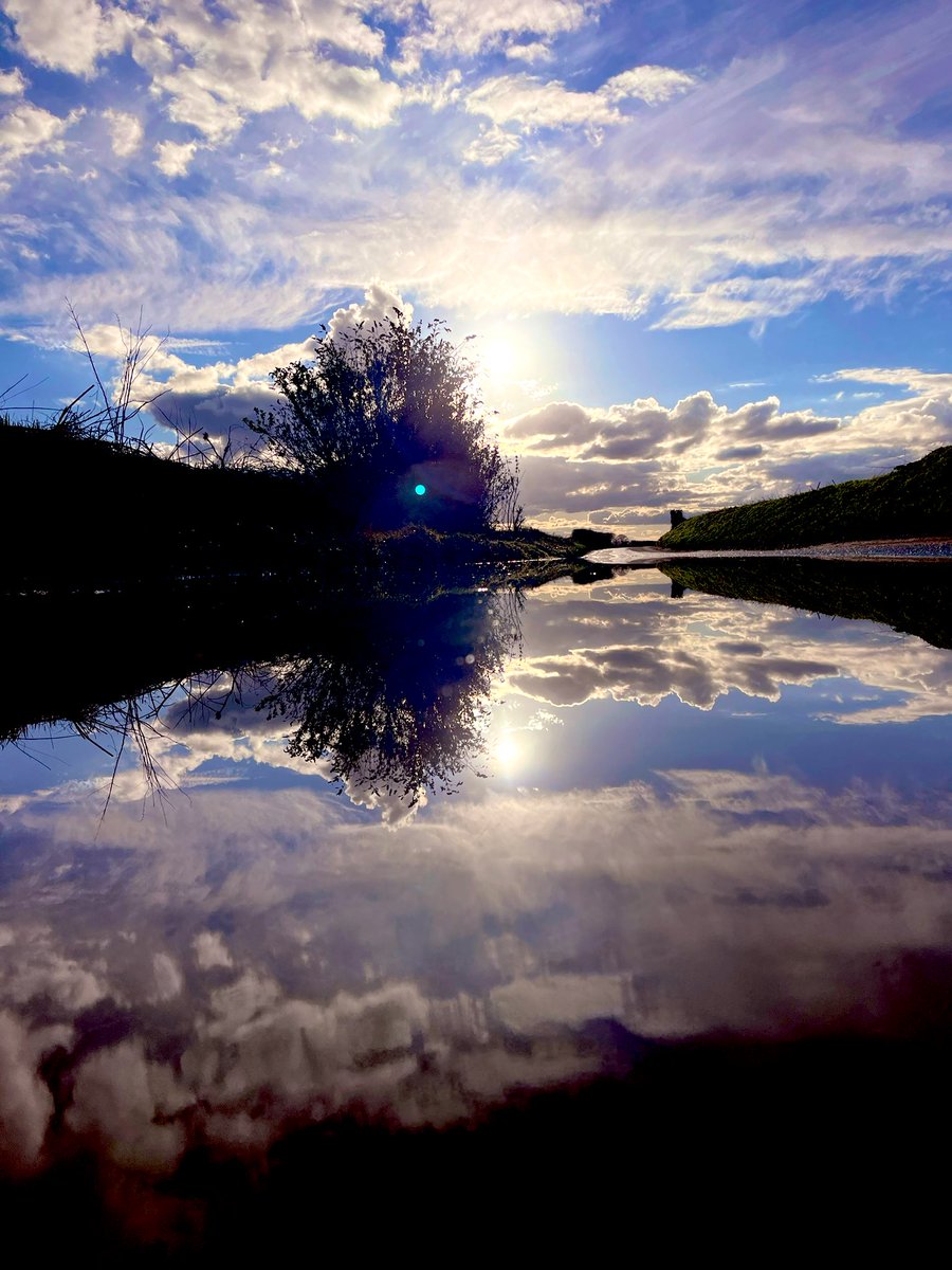 #sunset another “puddle” Iphone shot in Westerham Kent