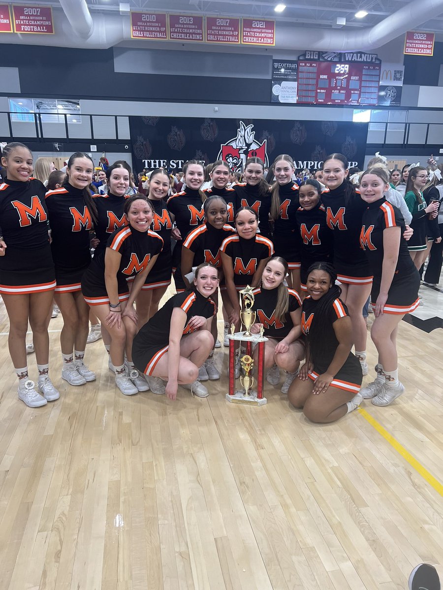 MTigerCheer's tweet photo. 🧡 We made HISTORY 🧡 
Today we became DIV 2, building State Runners up! https://t.co/5JcKHGJnUj
