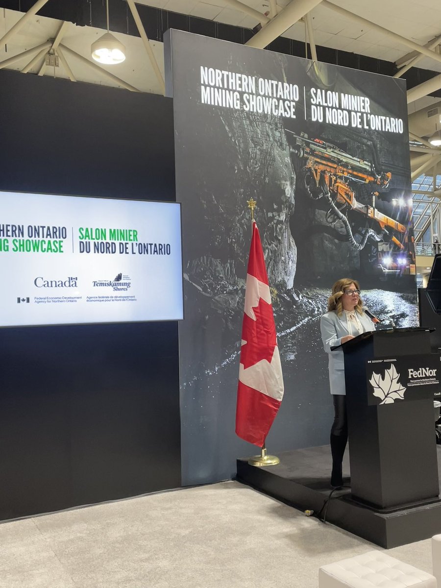 The largest pavilion at @the_PDAC - @MiningShowcase is officially open for business! Je sais que mes collègues du Nord de l'Ontario et moi-même sommes fiers de soutenir FedNor et le travail qu'elle accomplit pour créer des emplois et une économie.