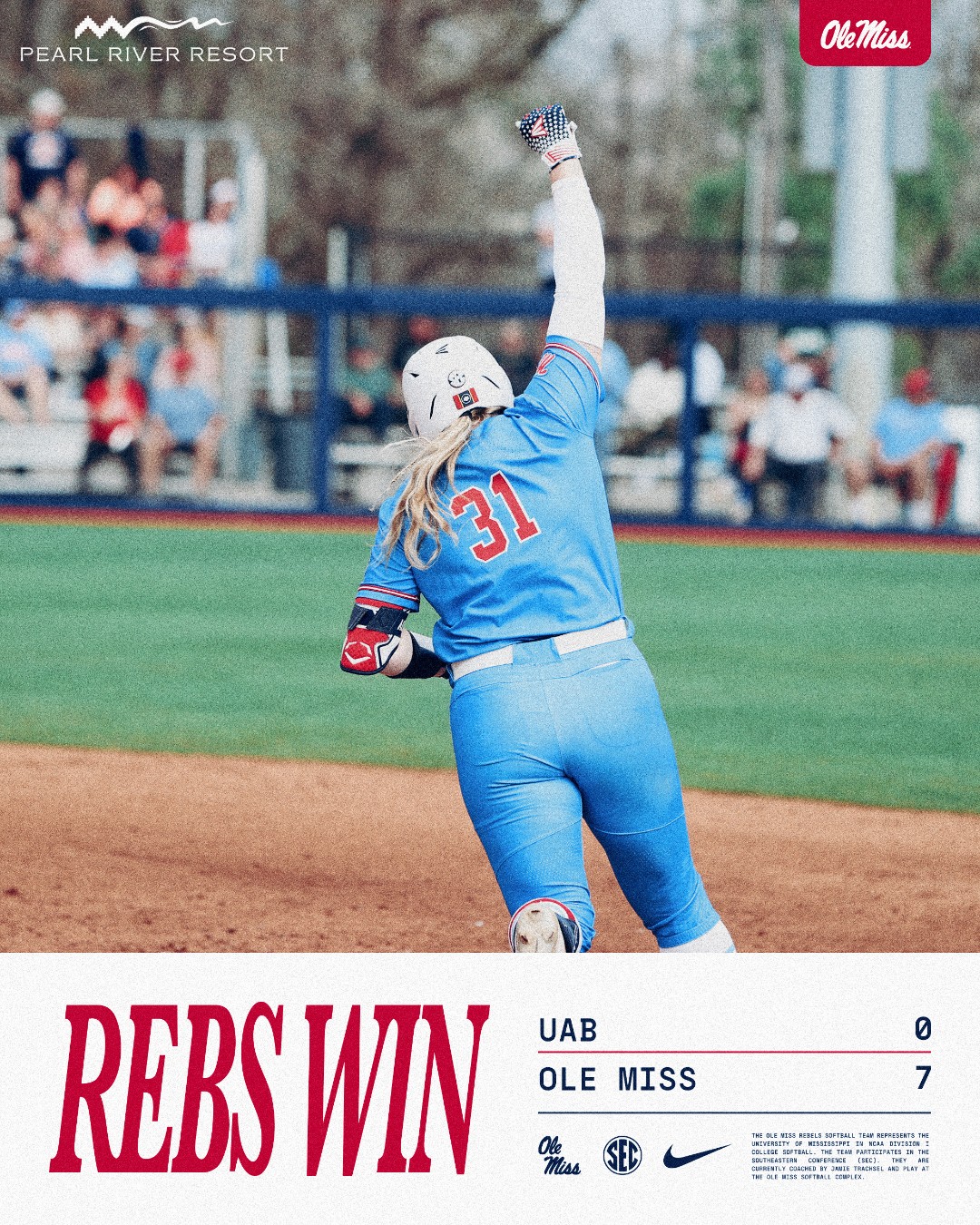 Ole Miss Softball on X: Complete 𝐓𝐞𝐚𝐦 Win.