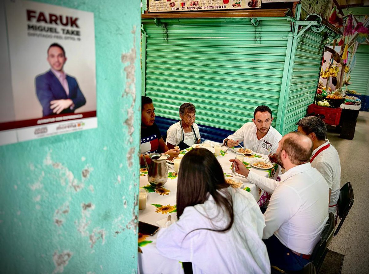 Este #domingo, después de acompañar a nuestra #candidata a la Jefatura de Gobierno <a href="/ClaraBrugadaM/">Clara Brugada Molina</a>, recorrí el #Mercado Hermosillo en la colonia #Hermosillo, #Coyoacán , y aproveché para comer con los comerciantes y platicar sobre sus necesidades. 
#SigamosHaciendoHistoria
#4T