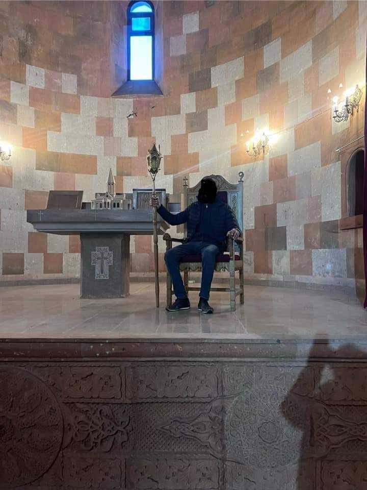 Azerbaijani vandals continue their assault on cultural and religious heritage in Artsakh, with the recent desecration of the Cathedral of the Intercession of the Holy Mother of God in Stepanakert. 

This reprehensible act, under the leadership of dictator and terrorist Ilham