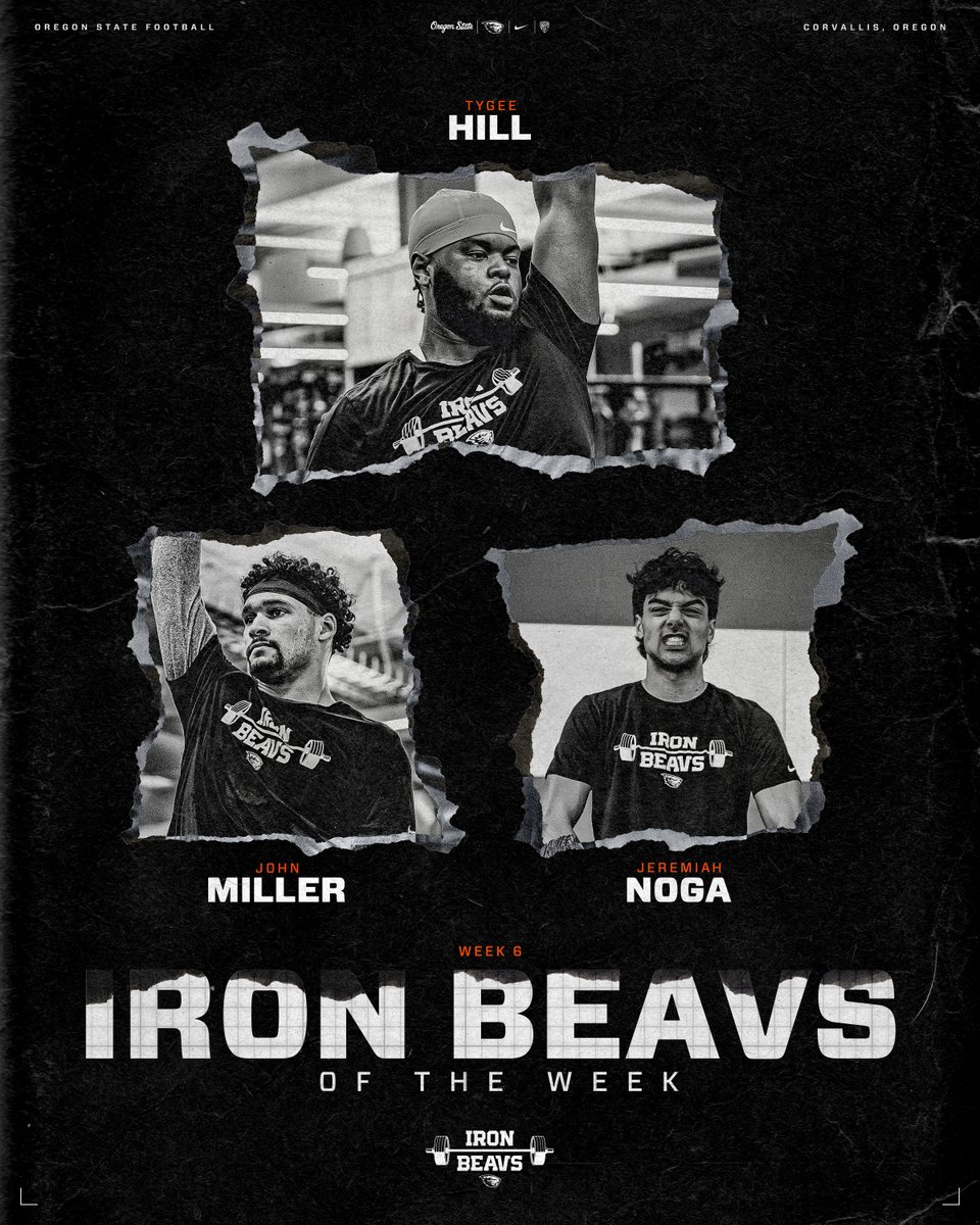 Iron Beavs of the Week 🦫💪 –– @tygeezus @jcm_42 @JeremiahNoga