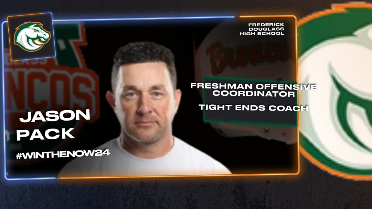 FDouglassFB's tweet photo. Coaching Staff 2024 Coach Jason Pack thank you for being part of @coachnatemcpeek staff and helping our program #WINTHENOW24 https://t.co/1qmFxkMlkJ