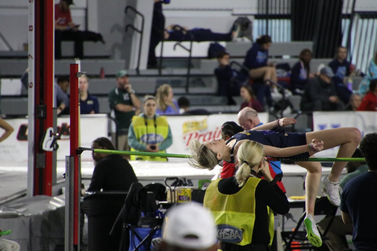 Our Track and Field team had an outstanding day at the Inaugural Indoor State Championship! Each of our Pandas achieved season personal bests in their respective events on the most important day of the year. Brooke Hollenkamp set a lifetime best in Pole Vault, clearing 10'6"!