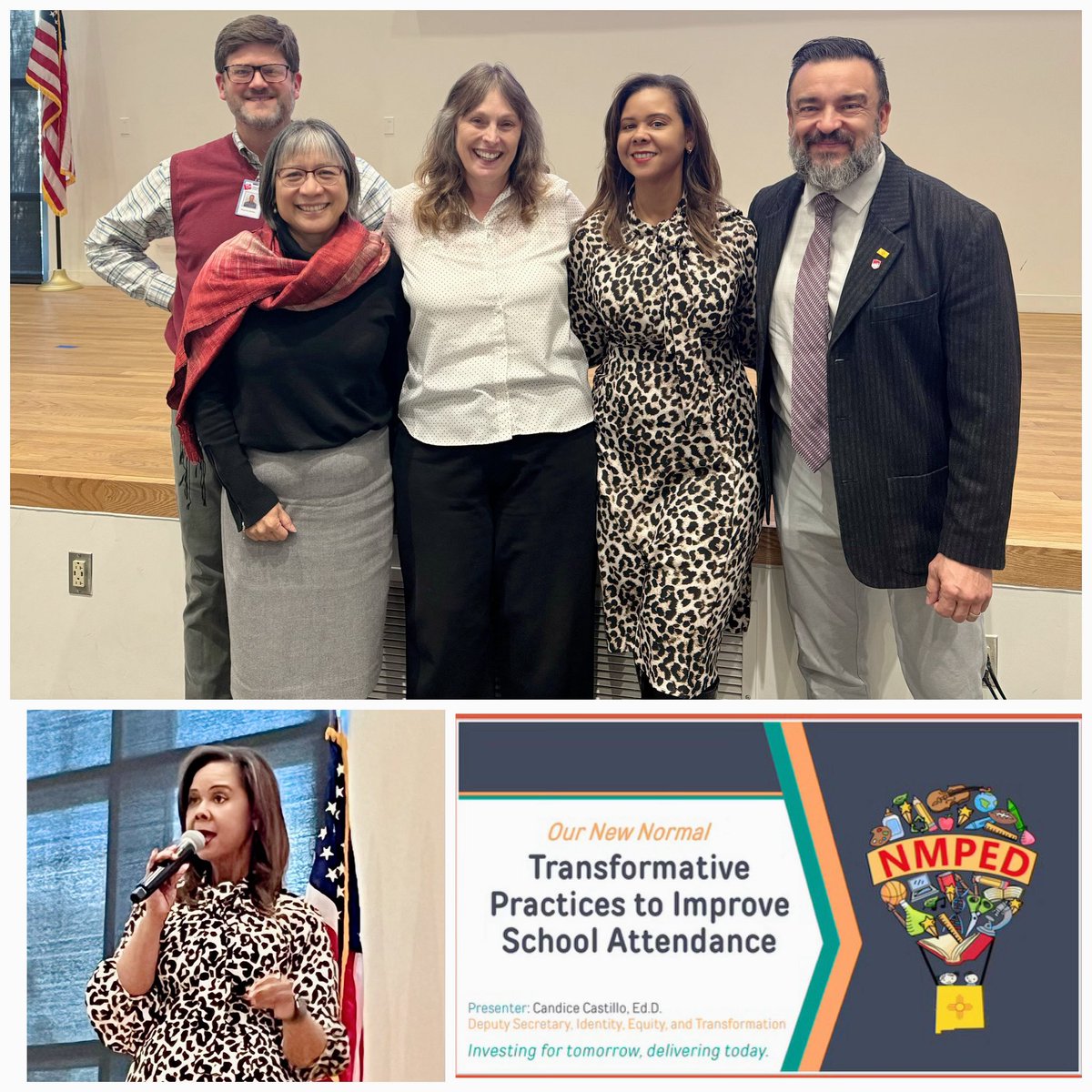 Giving a huge shoutout to the entire #WinterAttendanceConference planning committee for hosting an outstanding event for +430 leaders from across #NewMexico to dive deep into #schoolattendance best practices. The expertise shared by Hedy Chang from @attendanceworks was simply