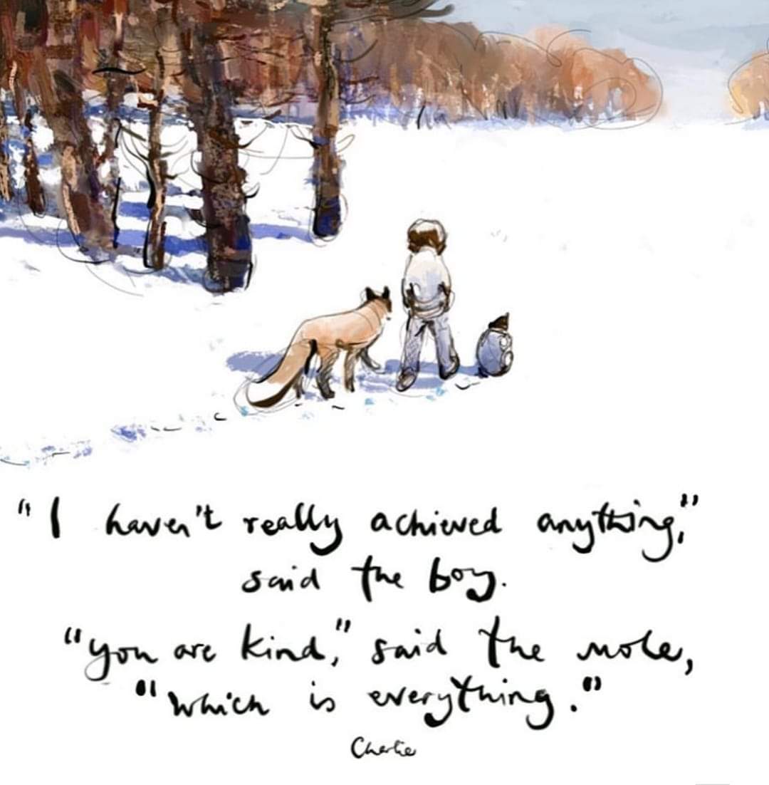 If you can be anything be kind 💜💜💜 <a href="/charliemackesy/">charlie mackesy</a> #YouMatterAlways #kindnessmatters #kindnessisalwaysinseason #kindnessiscontagious #BeTheOne