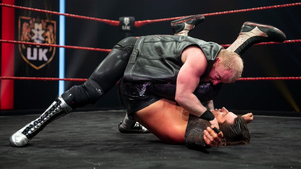 March 3, 2022: At the BT Sport Studios, @JakkSellstrom & @DaveMastiff defeated #PrettyDeadly (@KitWilson_PD & @EltonPrince_PD) in tag team action. #NXTUK 📸 WWE