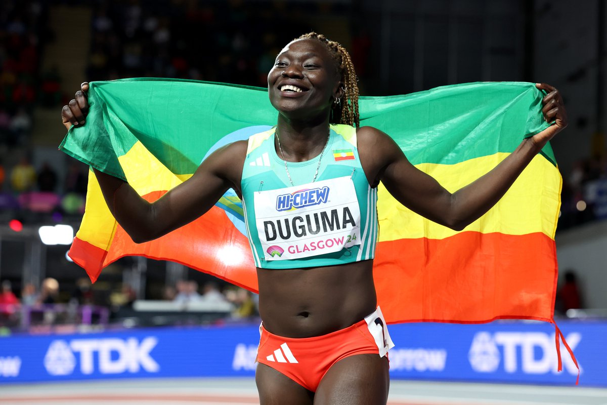That smile says it all 🤩

Tsige Duguma is our 800m champion 👊

#WICGlasgow24 #WhereGallusMeetsGreatness