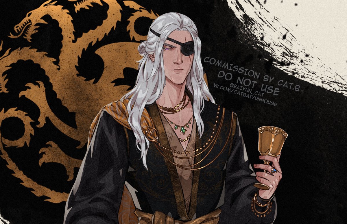 commissioned for a friend's fanfic 💚 #HouseOfTheDragon #AemondTargaryen #Commission