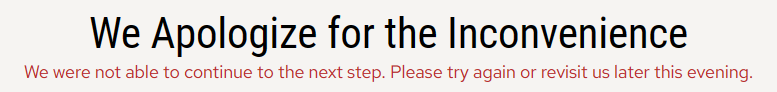 cdn_tbird's tweet photo. @PrincessCruises any idea when you'll have your IT dept fix your site for the 95.75%+ of us that DON'T live in the USA? I've been getting this message for days. Doesn't matter which itinerary I'm looking at. The American site doesn't have this issue. #BadExperience #PoorUX # https://t.co/u2c5XsveYn