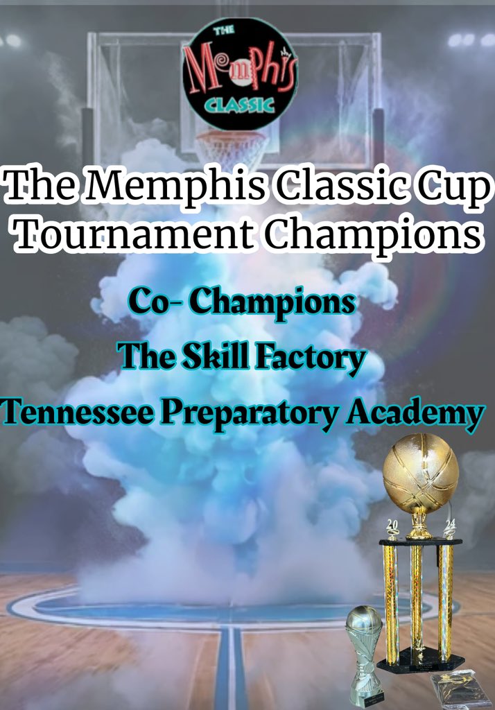 MemphisClassic's tweet photo. 👏 👏 👏 Congratulations to @TheSkillFactory  &amp; @tennprepacademy on winning the Memphis Classic Cup Championship.
Tournament MVP: Jeremiah Wilkinson 
All Tournament Team:
LaJoseph Burgess
Jayport Smith
EJ Smith
Cardez Norman
Matthew Hampton https://t.co/XGKK75vJ5w