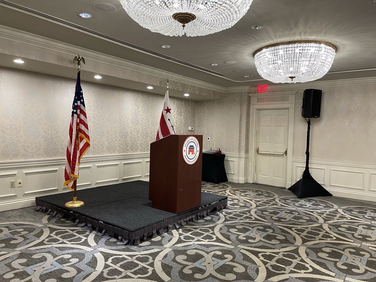 The DC GOP will announce the DC Republican primary results from this hotel room tonight at 8pm The Madison Hotel was the only polling location the past 3 days of voting. Polls close at 7pm
