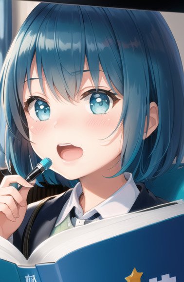 「blue eyes pencil」 illustration images(Latest)