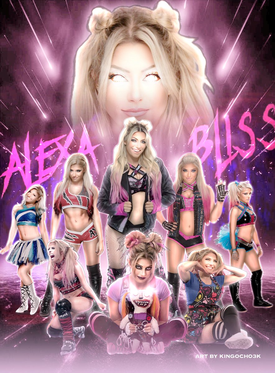 The Evolution Of @AlexaBliss_WWE. Also I miss her and can’t wait to see her return to the WWE soon. #WWE #fanart