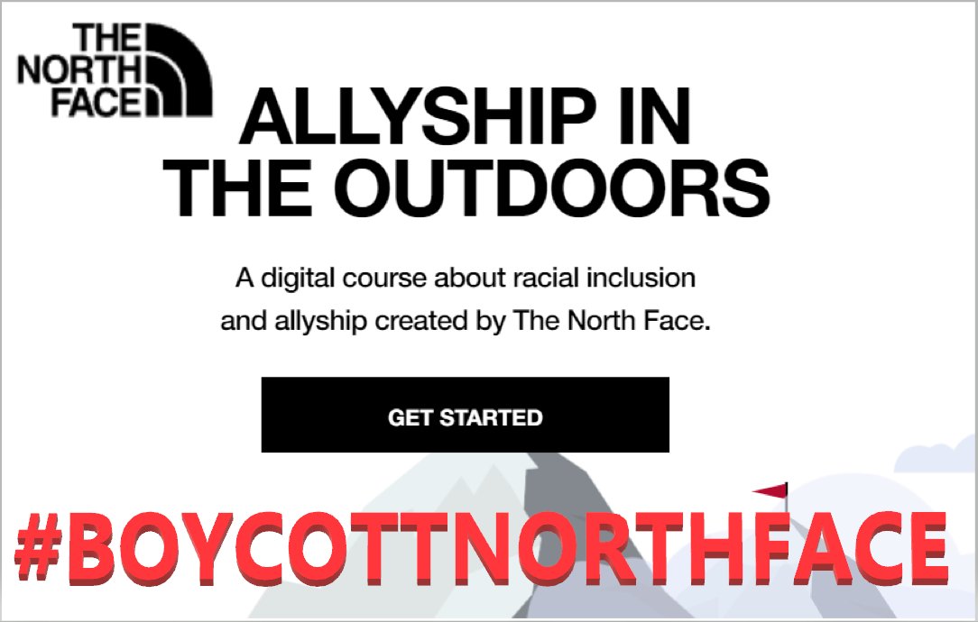 LuciousMuffins's tweet image. #boycottNorthFace 
#endwokeness 
#enddei
#endwhiteguilt