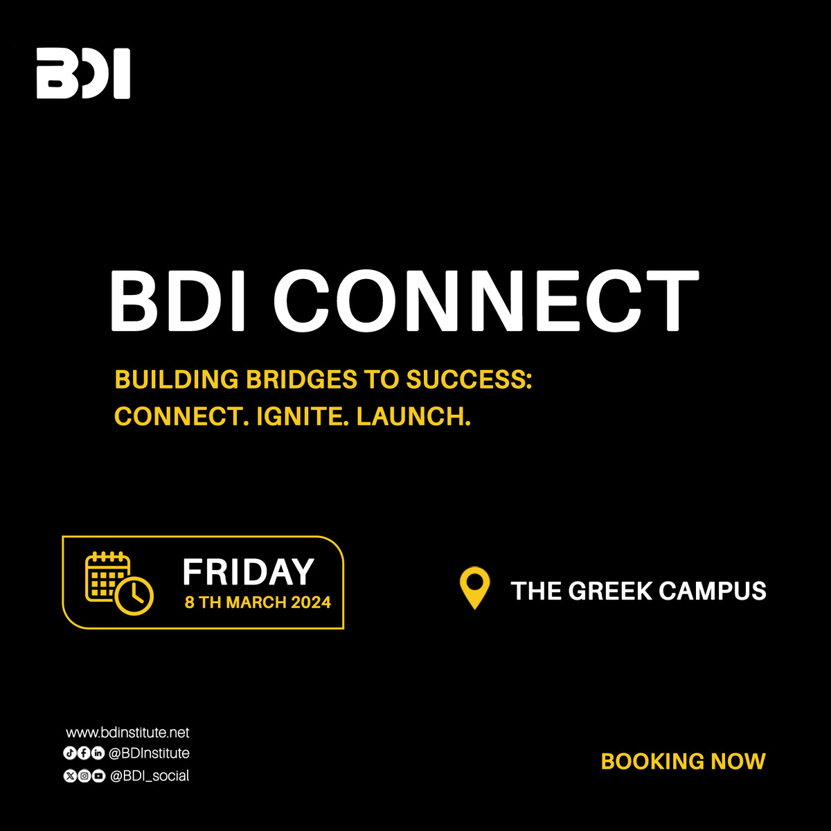 BDI_Social's tweet photo. Are you ready to experience impactful networking with business development professionals across sectors? Look no further than the BDI Connect event.

Join our engaging event that connects business development enthusiasts like yourself with industry veterans and fellow learners. https://t.co/1Wb8lZ2szS