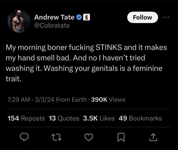 marionumber4's tweet image. Fellas is it gay to wash your junk???