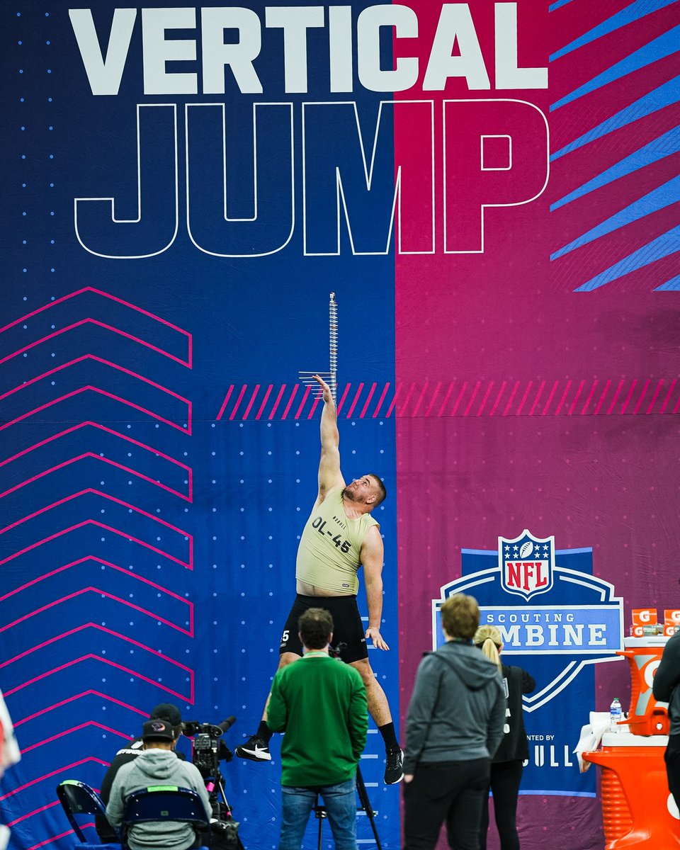 The second highest vertical of any offensive lineman at this year’s combine belongs to @beaux_knows_ 3️⃣6️⃣.5️⃣0️⃣” 🐰
