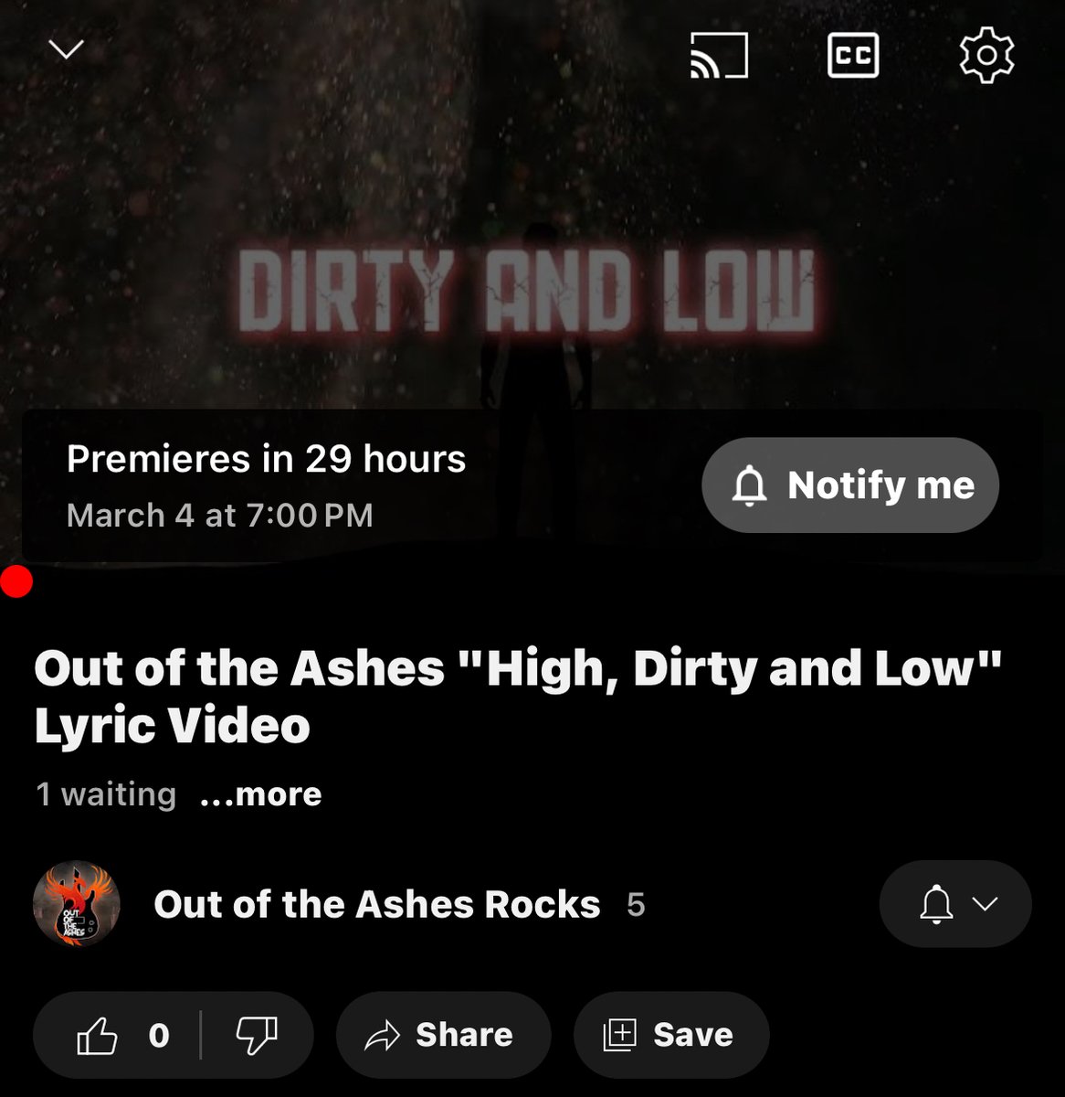 Countdown with us for the lyric video for High Dirty and Low 🎶🎥
Premiering Monday, Feb 4, at 7 PM
Subscribe to our YouTube channel now! 🎬for the upcoming premiere.
youtu.be/tVYwY9g2TcY?si…
#OutOfTheAshes #OutNow #HighDirtyandLow #lyricsvideo #JaviProductionsGroup #SyncMusica