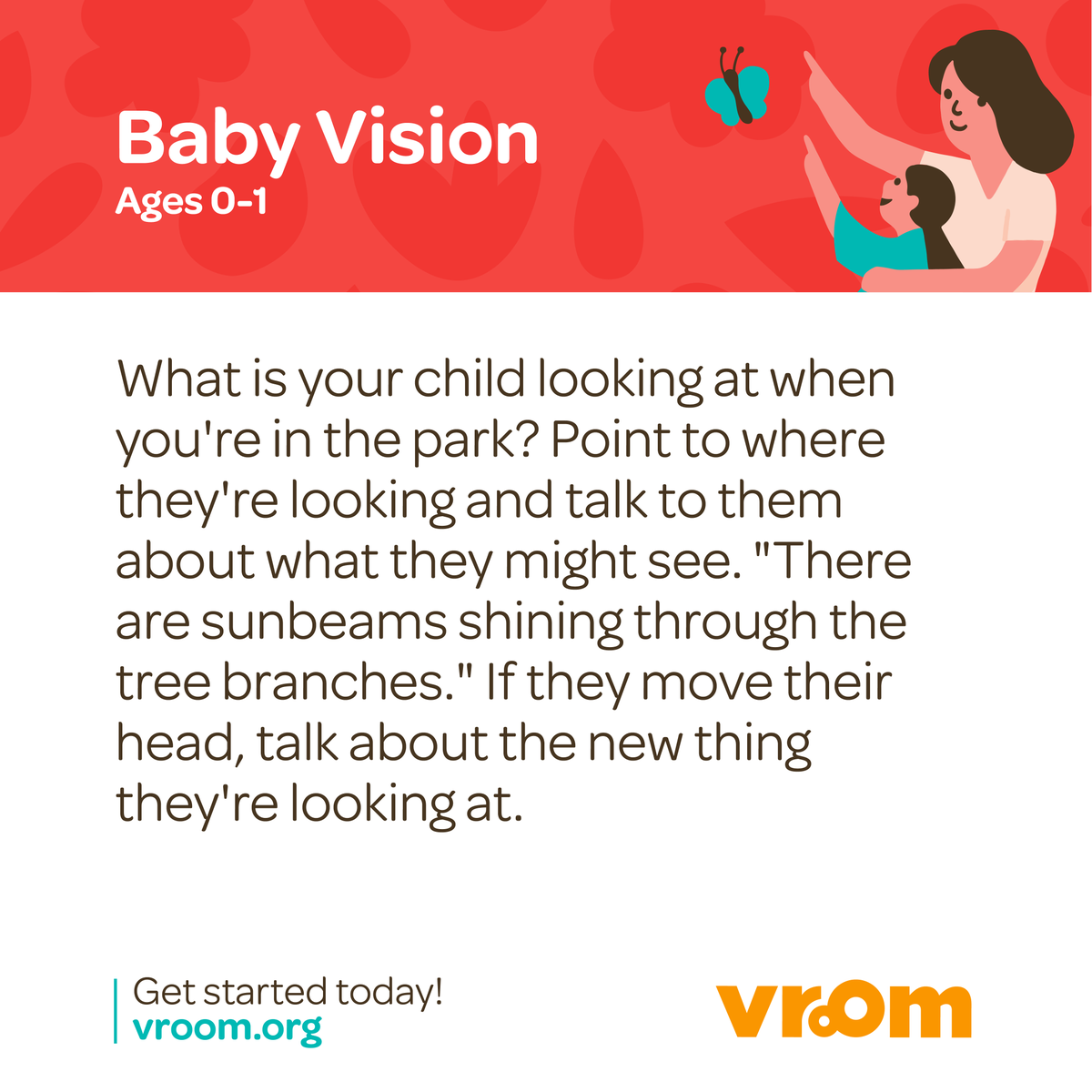 joinvroom's tweet photo. At the park with your newborn? Try today's #VroomTip to help build their strong and growing brain! https://t.co/Pwl5ek1ifw