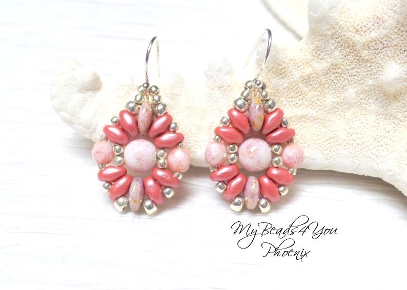 Earrings mybeads4you.etsy.com/listing/143153… Beading Tutorial mybeads4you.etsy.com/listing/161516… #Craftbizparty🥰#Earlybiz #smilett23 #giftideas #Mothersdaygift #birthdaygift #etsyfinds #jewelry #earrings #beadedjewelry #beaded #craftychaching #epiconetsy