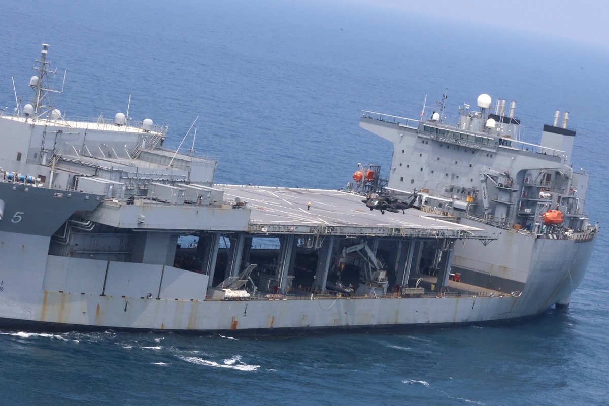 2-158th Assault Helicopter Battalion and 1-229th Attack Battalion conduct deck landing landing qualifications on the USS Miguel Keith (ESB-5) while underway in the Gulf of Thailand, during #ExerciseCobraGold2024. #CG24 #FreeandOpenIndoPacific #BornInBattle