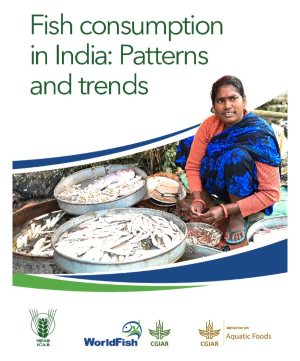 Did You Know ?, India is third largest fish producing  country

World Fish Centre report on the dynamics of fish consumption in India 🇮🇳 from 2005 to 2021? 

Details about the results of this study here: tinyurl.com/WorldFishreport

 #FoodSystems #FoodSecurity
#AquaticFoods