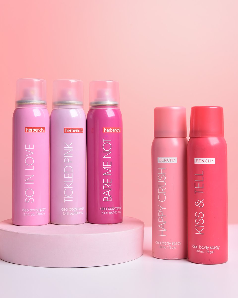 Craving a burst of freshness? #BENCHPinkSeries Deo Body Sprays are