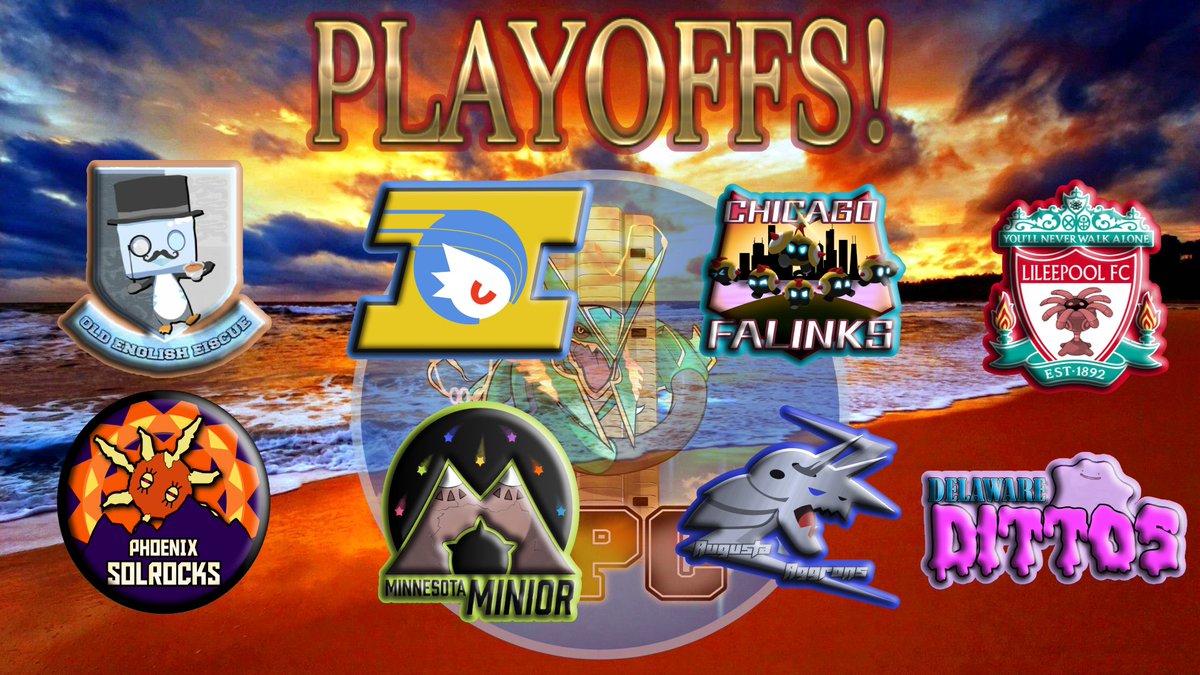 THE REGULAR SEASON IS OVER!
CONGRATS TO THE 8 COACHES THAT MADE IT TO PLAYOFFS!!!
<a href="/gurtbilbo/">Gurtbilbo</a> <a href="/BadassFroslass/">Badass Froslass</a> <a href="/Gawd_Bear/">gawd_bear</a> <a href="/NikoRyan63194/">Niko Ryan</a> <a href="/TeamSnagemWes/">Team Snagem Wes</a> <a href="/mailiam45/">Mailiam</a> <a href="/BigRynoTM87/">AceTrainerRyan</a> <a href="/Ryno5311/">Ryno5311</a> 
We wish you the best in your 1st Round Playoff matches! And thanks to all coaches this season!!