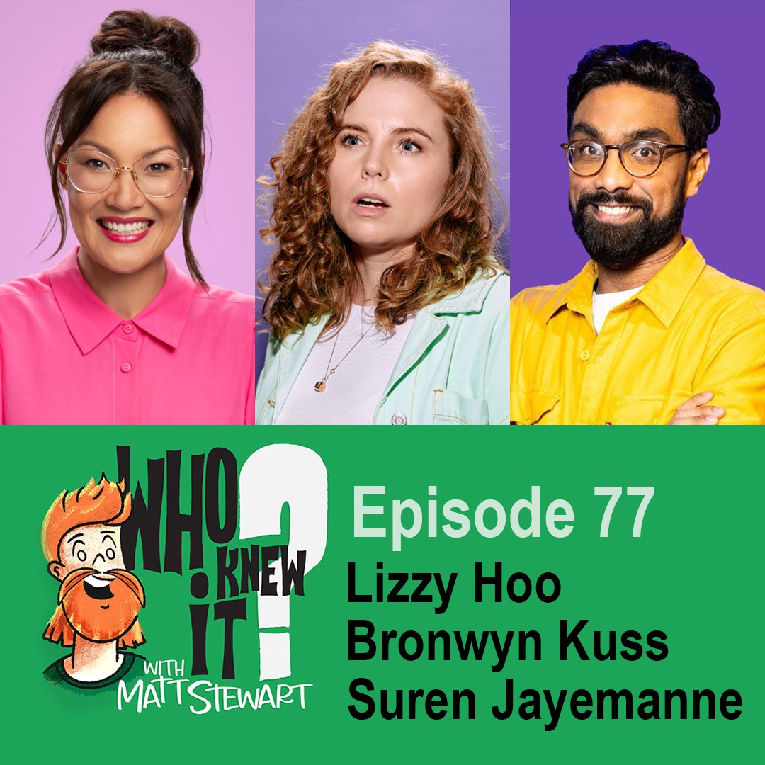 New episode is out with guests @lizzyhoocomedy, @BronwynKuss and @JayEManne! So much fun! Check it out! Why not!? Do you have a problem with us or something? Acast: shows.acast.com/who-knew-it-wi… Apple: podcasts.apple.com/au/podcast/who… Spotify: open.spotify.com/show/5muZuXUci…