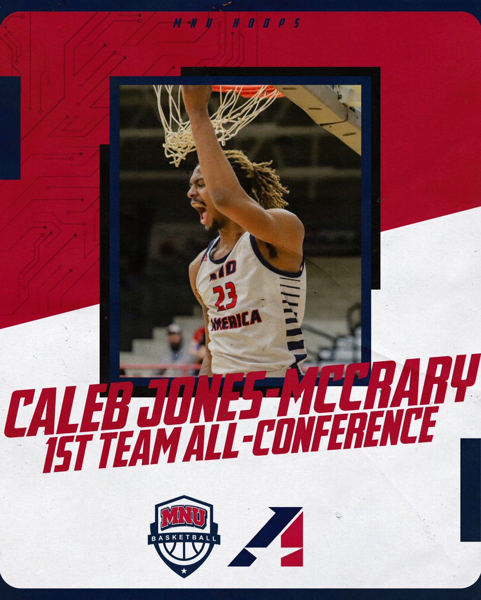 Last week, the Heart of America announced All-Conference Teams for the 23-24 season. Senior Caleb Jones-McCrary was named 1st team All-Heart and was also named to the All-Defensive team. #HEART