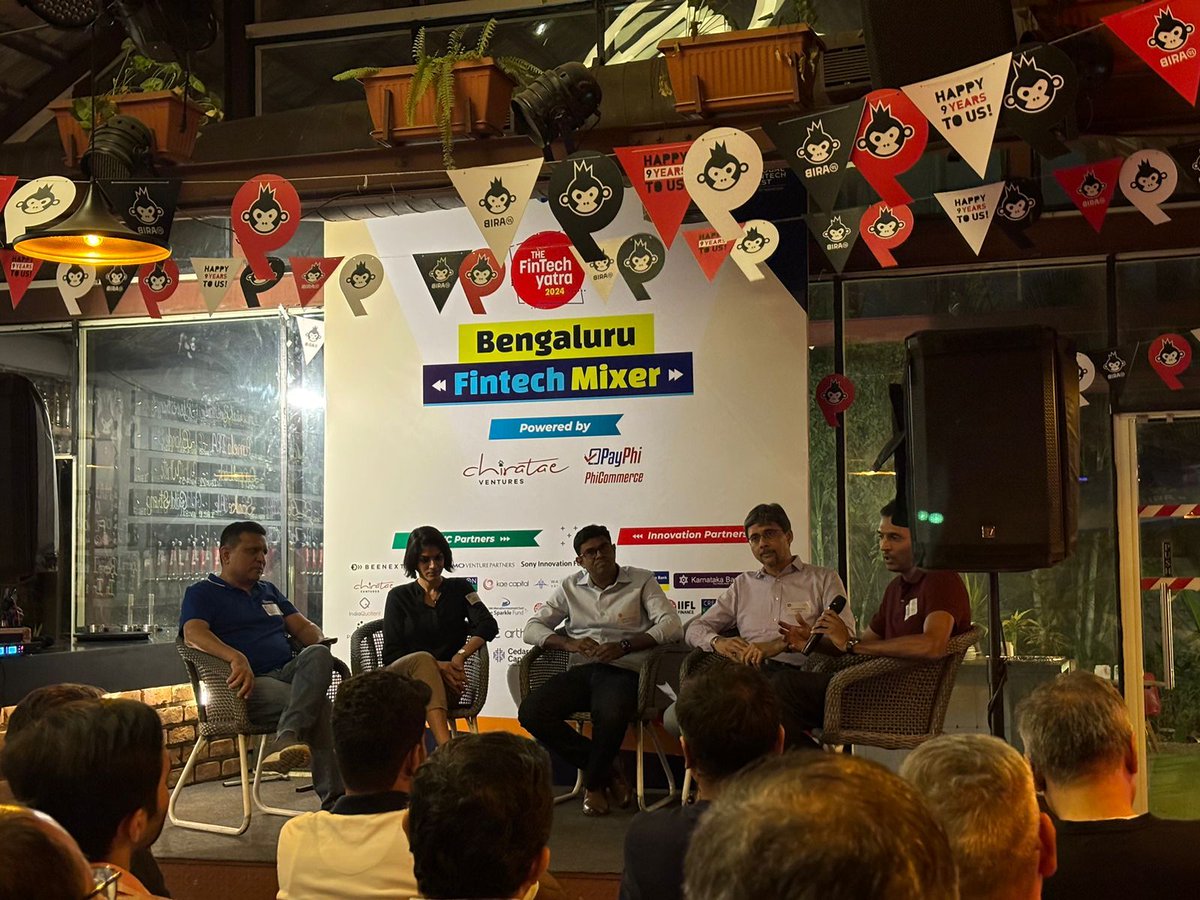Saama (@saamaofficial) on Twitter photo This past weekend, our partner, <a href="/KiranbirNag/">Kiranbir</a>, joined a panel at the Bangalore FinTech Mixer to discuss the funding environment for fintech startups. He shared the stage with <a href="/MkJulka/">Mandeep Julka</a> from <a href="/ChirataeVC/">Chiratae Ventures</a>, <a href="/KiranVasireddy/">Kiran Vasireddy</a> from <a href="/Kalaari/">Kalaari Capital</a>, <a href="/anjanibansal5/">Anjani Bansal</a> from Global Brain Corporation, This past weekend, our partner, <a href="/KiranbirNag/">Kiranbir</a>, joined a panel at the Bangalore FinTech Mixer to discuss the funding environment for fintech startups. He shared the stage with <a href="/MkJulka/">Mandeep Julka</a> from <a href="/ChirataeVC/">Chiratae Ventures</a>, <a href="/KiranVasireddy/">Kiran Vasireddy</a> from <a href="/Kalaari/">Kalaari Capital</a>, <a href="/anjanibansal5/">Anjani Bansal</a> from Global Brain Corporation,